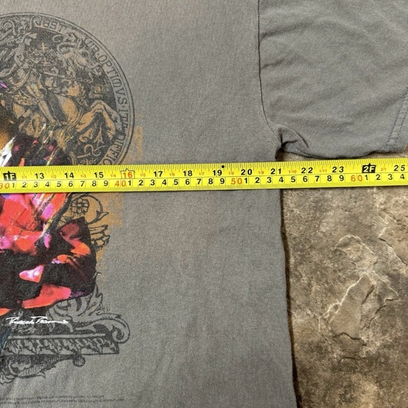 2007 Jimi Hendrix Woodstock Graphic Gray Short Sleeve T-Shirt Large - Picture 7 of 8